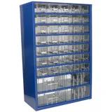 KOTARBAU® Werkstatt-Aufbewahrungsbox mit Schubfächern 306x460x155 Sortierkasten 35K4M Kleinteilemagazin Metall Blau