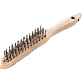 Lessmann Handbürste L.290mm 0,35mm Stahldraht 3-reihig