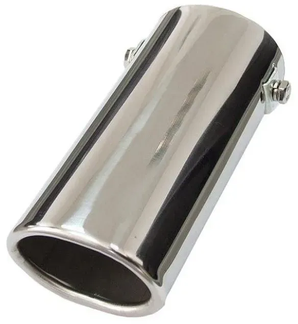 Universeller Auspuffendrohr-Aufsatz für Pkw, 30–50 mm, Länge 15 cm, Chrom