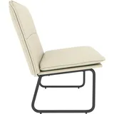 vidaXL Sitzbank Creme 100 x 75 x 76 cm Kunstleder