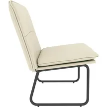 vidaXL Sitzbank Creme 100 x 75 x 76 cm Kunstleder