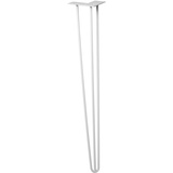 Wagner System Möbelfuß Hairpinlegs Stahl Höhe: 71 cm, Bein konisch/schräg verlaufend, integrierte Anschraubplatte - 12827601
