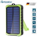 Fontastic Solar USB Powerbank 10000 mAh, Schwarz