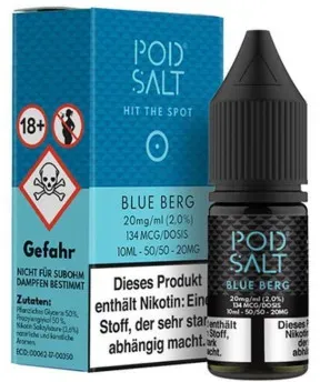 Blue Berg 10ml NicSalt Liquid by Pod Salt 20mg