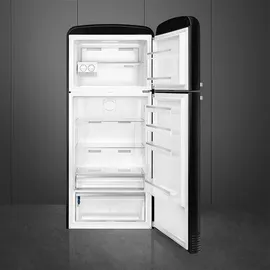 Smeg FAB50RBL5 Retro-Kühl-Gefrierkombination (400 l, 1921 mm hoch, Schwarz)