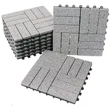 BodenMax Klickfliesen 30 x 30 cm grau