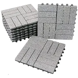 BodenMax Klickfliesen 30 x 30 cm grau