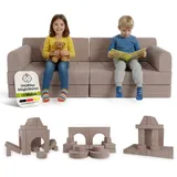 Juskys Spielsofa Kayo Rosa/Polyester
