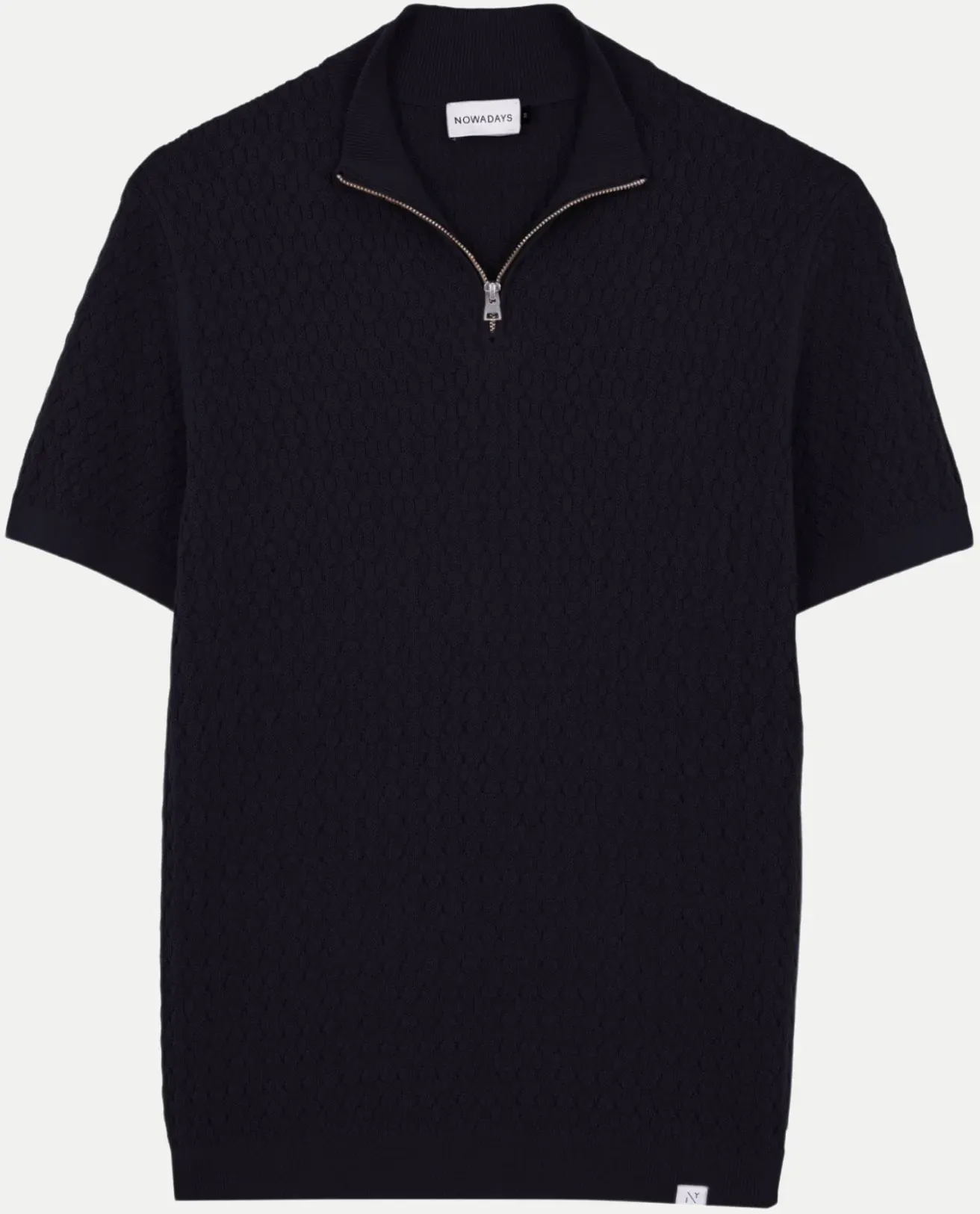 Half-Zip Shirt Schwarz XL