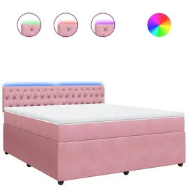 vidaXL Boxspringbett 180 x 200 cm Rosa