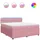 vidaXL Boxspringbett 180 x 200 cm Rosa