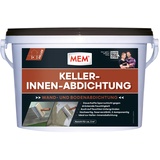 MEM Keller-Innen-Abdichtung, Dauerhafte Sperrschicht gegen eindringendes Wasser, 2-komponentige Wand- und Bodenabdichtung, Gegen drückende Feuchtigkeit, 5 kg