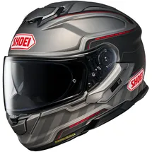 Shoei GT-Air 3 Discipline, Integralhelm - Matt Grau/Schwarz/Rot - XS