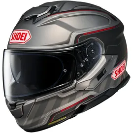 Shoei GT-Air 3 Discipline, Integralhelm - Matt Grau/Schwarz/Rot - XS
