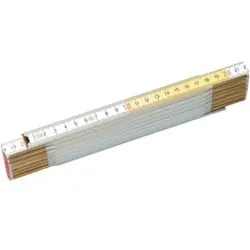 Stanley Maßstab Holz Weiß 2m/17mm