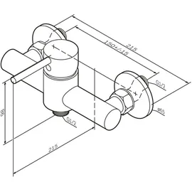 AM.PM Duscharmatur Einhebel Brausebatterie Chrom