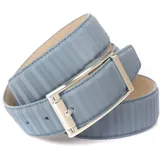 Anthoni Crown Ledergürtel ANTHONI CROWN, Damen, Gr. 85, blau (hellblau), Leder, unifarben, modisch,klassisch,elegant, Gürtel, in schillernder 3D-Optik