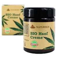 2x BIO Hanf Creme 100ml NATURHOF Körperpflege mit Hanfsamen Öl Hautpflege