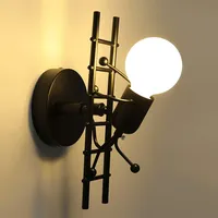 KAWELL Humanoid Kreative Wandleuchte Innen Wandlampe Modern Kerze Wandleuchte