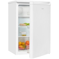 exquisit Table Top Kühlschrank KS15-4-030E, kompakt und platzsparend, 4* Gefrierfach, Türanschlag wechselbar weiß