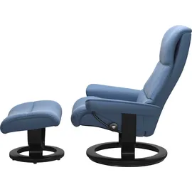 Stressless Relaxsessel "View", blau (lazuli blau), B:82cm H:108cm T:81cm, Sessel, Relaxsessel, mit Classic Base, Größe M,Gestell Schwarz