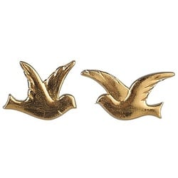 Wachsmotiv "Taubenpaar" gold