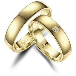 Verlobungsring MARRYA "Titan Ringe Trauringe Eheringe Partnerringe" Gr. 56, gold (damen ring, gold), Fingerringe, Damen, 56, Titan