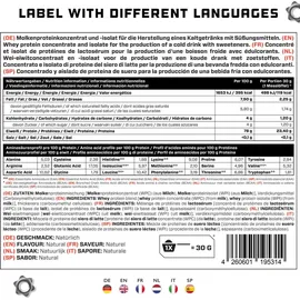 German Elite Nutrition Whey Protein Komplex Neutral Pulver 1000 g