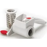 Cuisipro Trommelreibe CUISIPRO, weiß, B:15cm L:29cm T:8cm, Edelstahl, Kunststoff, Küchenreiben, mit zwei Trommeln, patentierte Surface Glide TechnologyTM