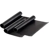 Rosenstein & Söhne Dauer-BBQ-Grillmatte & Antihaft-Bratfolie aus Glasfaser, 3 Stück