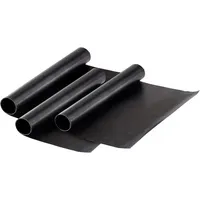 Rosenstein & Söhne Dauer-BBQ-Grillmatte & Antihaft-Bratfolie aus Glasfaser, 3 Stück
