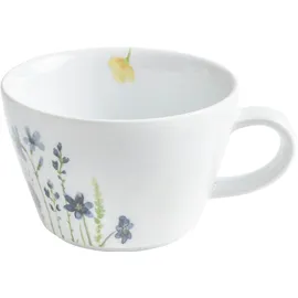 Kahla Five Senses Wildblume Cappuccino-Obertasse 0,25 l | Cappuccinotasse aus Porzellan blau/rot