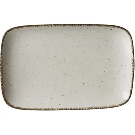 Geschirr Casa creme Platte rechteckig 24x15,5cm,
