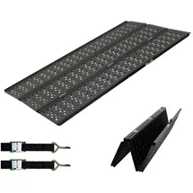 dreibreit by TRUTZHOLM 3-fach Auffahrrampe klappbar 215cm Alu schwarz gelocht Verladerampe Rampe