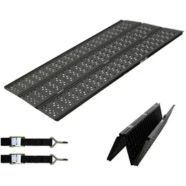 dreibreit by TRUTZHOLM 3-fach Auffahrrampe klappbar 215cm Alu schwarz gelocht Verladerampe Rampe