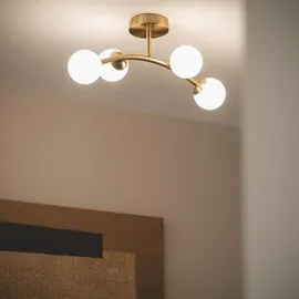 LEDKIA LIGHTING Moonlight Brass Ovo 4 Strahler rund gold