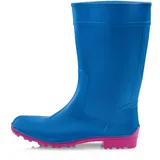 Ladeheid Damen Gummistiefel LA-967 (Blau/Rosa, 38 EU) - -