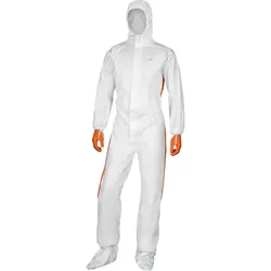 Chemie-Einweg-Schutzanzug DT125 -  XL - weiß / orange