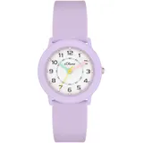 s.Oliver Kinderuhr, mit Glitzerdetails SO-4520-PQ - lila