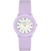 s.Oliver Kinderuhr, mit Glitzerdetails SO-4520-PQ - lila