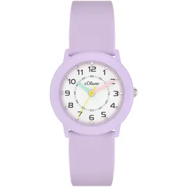 s.Oliver Kinderuhr, mit Glitzerdetails SO-4520-PQ - lila