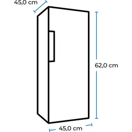 Exquisit KB60-V-090E Kühlschrank 52 l 620 mm hoch Schwarz