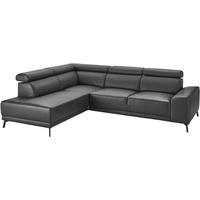 Sormani Ecksofa Como Leder Black 294 x 239 cm