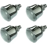 Steinbach LED Duschkopf rund Solardusche Kopfbrause 1/2" Brausekopf Flexibel 4er