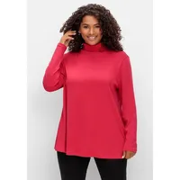 Sheego Langarmshirt in magenta | Gr.: 44-46