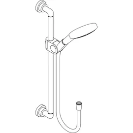 Hansgrohe Citterio Brauseset 120 3jet Brushed Black Chrome 27991340