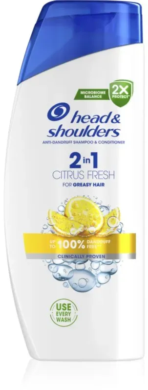 Head & Shoulders Citrus Fresh 2v1 Shampoo gegen Schuppen für fettiges Haar 625 ml