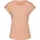 VIVANCE Kurzarmshirt mit dekorativem Häkeleinsatz orange 36/38