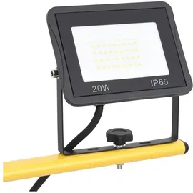 vidaXL LED-Fluter mit Stativ 2x20 W Warmweiß