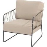 4 Seasons Outdoor 4Seasons Prego Taste Living Sessel Anthrazit/Taupe